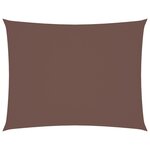vidaXL Voile de parasol tissu oxford rectangulaire 6x8 m marron