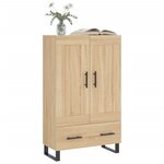 vidaXL Buffet haut chêne sonoma 69 5x31x115 cm bois d'ingénierie