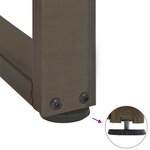 vidaXL Pieds de table à manger en T  2 pièces  noir  100 x 35 x (72-73) cm  acier