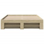 vidaXL Cadre de lit sans matelas chêne sonoma 140x200 cm
