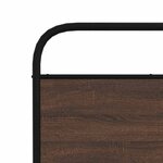 vidaXL Tête de lit chêne marron 190 cm acier et bois d'ingénierie