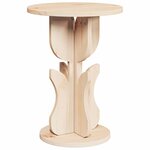 vidaXL Table basse Naturel 39 5 x 39 5 x 53 5 cm Bois massif en pin