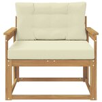 vidaXL Sofa de milieu extérieur Polyester Blanc