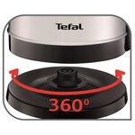 Tefal ki150d10 dialog bouilloire sans fil inox  1 7 l  résistance cachée  filtre anticalcaire  base pivotante 360°- inox