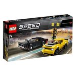 Lego Speed Champions 75893 Dodge Challenger Srt demon 2018 et Dodge Charger R/T 1970