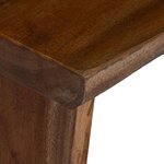 vidaXL Tabouret Naturel 29 x 20 x 17 cm Bois d'Acajou