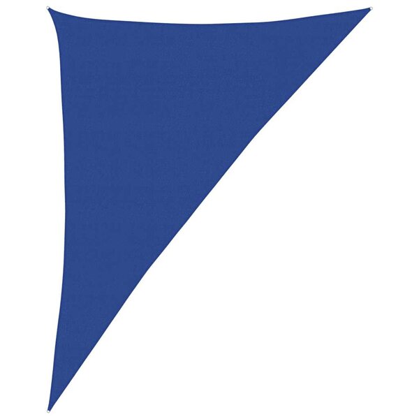 vidaXL Voile d'ombrage 160 g/m² triangulaire bleu 4x5x6 8 m PEHD