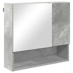 vidaXL Ensemble de mobilier de salle de bain 4 Pièces Gris béton