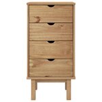 vidaXL Commode OTTA 45x39x90 cm bois de pin massif