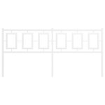 vidaXL Tête de lit métal blanc 180 cm