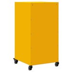 vidaXL Buffet jaune moutarde 36x39x72 cm acier laminé à froid