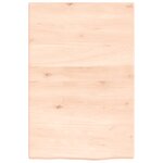 vidaXL Étagère de vasque murale acier et bois de chêne massif