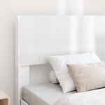 vidaXL Tête de lit Blanc brillant PB