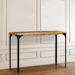 vidaXL Table console 120 x 35 x 76 cm Bois de récupération massif