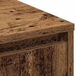 Buffet vidaXL avec LED en bois vieilli 71x34 5x75 cm en bois reconstitué
