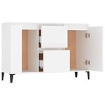 vidaXL Buffet blanc 102x35x70 cm bois d'ingénierie