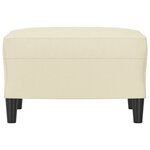 vidaXL Repose-pied Crème 60x50x41 cm Similicuir