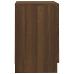 vidaXL Table de chevet Chêne marron 38x35x56 cm Bois d'ingénierie