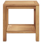 vidaXL Table basse Marron 45 x 45 x 45 cm Bois de teck solide