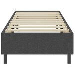 vidaXL Sommier à lattes de lit Gris foncé Tissu 90x200 cm