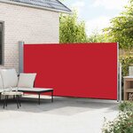 vidaXL Auvent latéral rétractable 160 x 500 cm Rouge