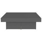 Vidaxl table basse gris 90x90x28 cm aggloméré