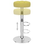 vidaXL Tabourets de bar lot de 2 vert tissu