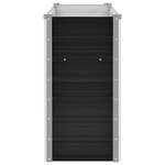 vidaXL Lit surélevé de jardin Anthracite 100x40x77 cm Acier galvanisé