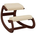 vidaXL Chaise assis-genoux crème 55x84x55 cm contreplaqué de bouleau