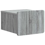vidaXL Cabinet de chevet mural 2 Pièces Sonoma gris 33 x 34 5 x 24 cm