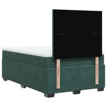 vidaXL Sommier à lattes de lit avec matelas vert foncé 120x190 cm