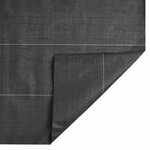 vidaXL Membrane anti-mauvaises herbes noir 0 5x150 m PP