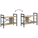 vidaXL Étagère Chêne Sonoma 75 x 30 x 58 5 cm Bois d'ingénierie