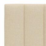 vidaXL Coussin de tête de lit Hanko crème 180 cm tissu
