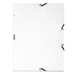 Chemise 3 rabats à élastiques carte lustrée 400g/m2 - A4 - Blanc EXACOMPTA