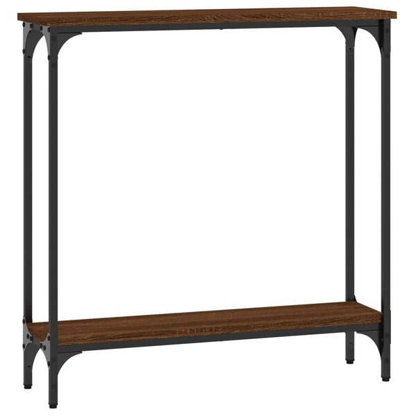 vidaXL Table console chêne marron 75x22 5x75 cm bois d'ingénierie