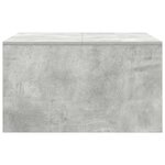 vidaXL Table basse avec tiroirs gris béton 70 5x70x40 cm