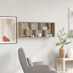 vidaXL Étagère murale Chêne artisanal 36 x 16 x 90 cm Bois d'ingénierie