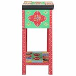 vidaXL Table console avec tiroir Multicolore 80 x 35 x 76 cm