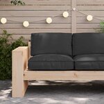 vidaXL Coussin Tissu Oxford Noir 80 x 80 x 12 cm