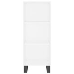 vidaXL Buffet haut Blanc 34 5x34x180 cm Bois d'ingénierie