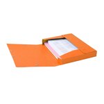 Boite De Classement Cartobox Dos 40mm Carte Lustrée - A4 - Orange - X 10 - Exacompta