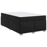 vidaXL Cadre de lit Noir 120 x 190 cm Faux cuir