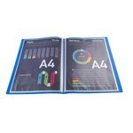 Protège-documents en polypropylène souple OPAK 20 vues - A4 - Bleu clair x 25 EXACOMPTA