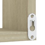 vidaXL Étagère d'angle murale Chêne Sonoma 40x40x50 cm bois ingénierie