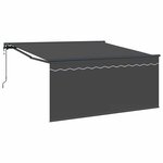 vidaXL Auvent Rétractable Gris et anthracite 350 x 250 cm