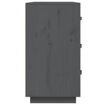 vidaXL Buffet Gris 80x40x75 cm Bois massif de pin