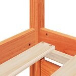 vidaXL Cadre de lit sans matelas cire marron 75x190 cm bois pin massif
