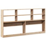vidaXL Tête de lit avec rangement 180 cm bois massif de pin