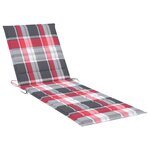 vidaXL Chaise longue de jardin avec coussin Bambou